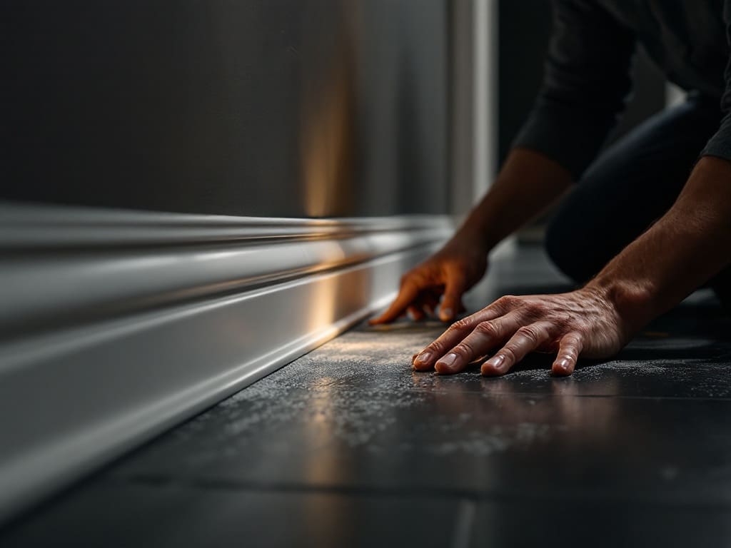 Плинтус и багет — аккуратный монтаж